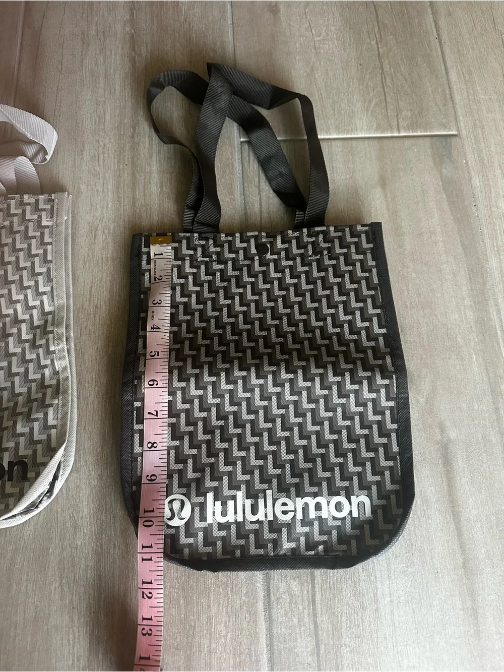 Set of 2 Small Lululemon Bags - 1 Gray & 1 Black
